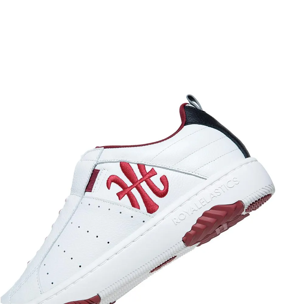 Men's Icon 2.0 White Red Black Logo Leather Sneakers 06513-019