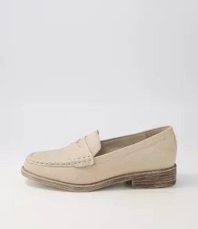 Messina Almond Leather Loafers