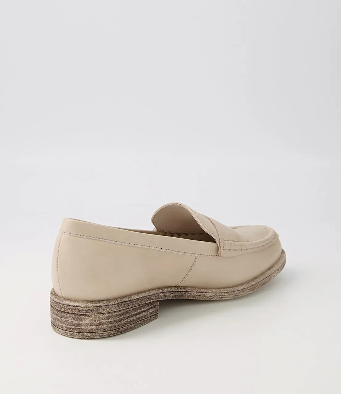 Messina Almond Leather Loafers