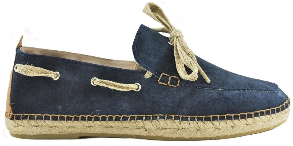 Nautic espadrille van suède