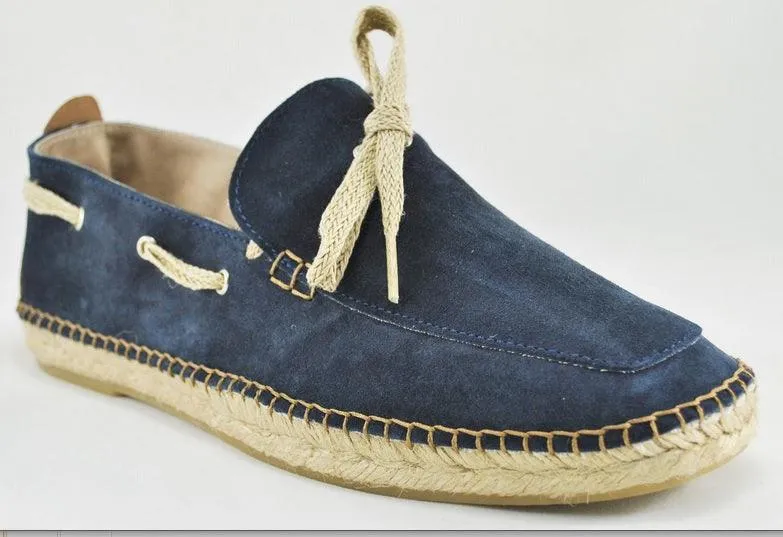 Nautic espadrille van suède