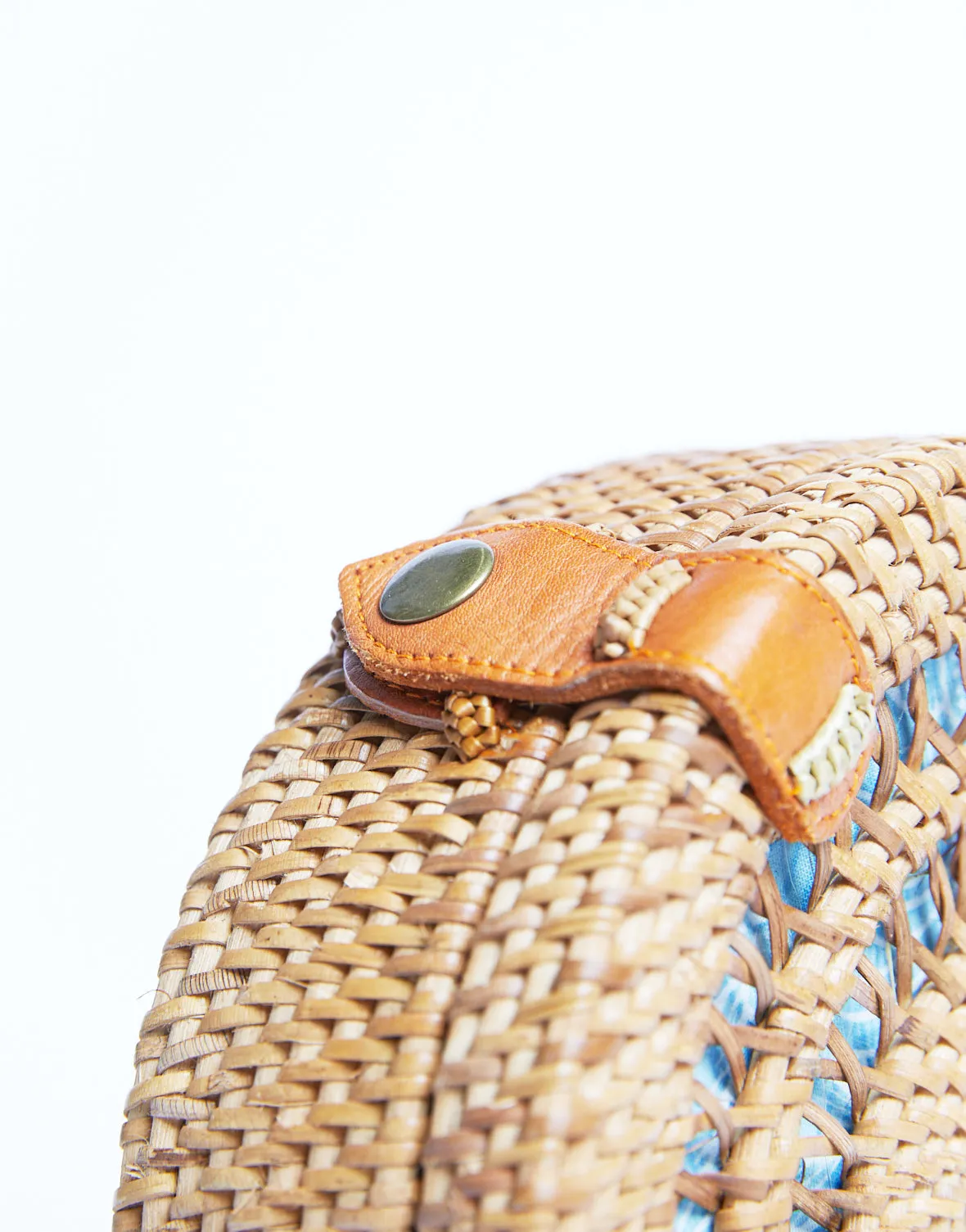 Near and Far Round Straw Bag