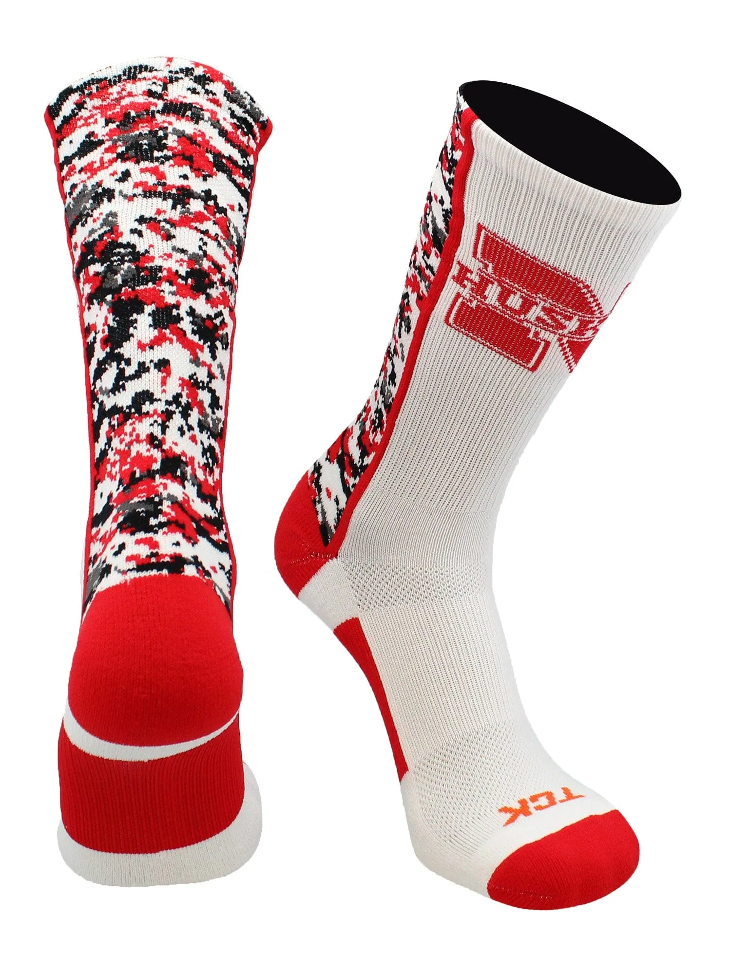 Nebraska Cornhuskers Socks Digital Camo Crew