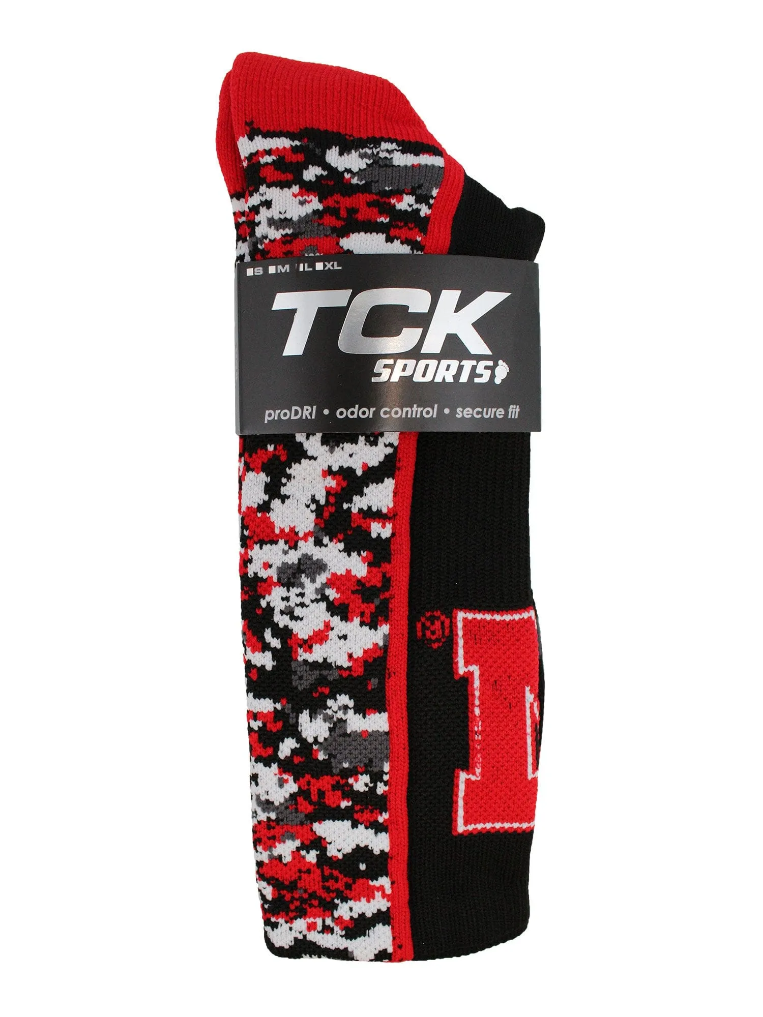 Nebraska Cornhuskers Socks Digital Camo Crew