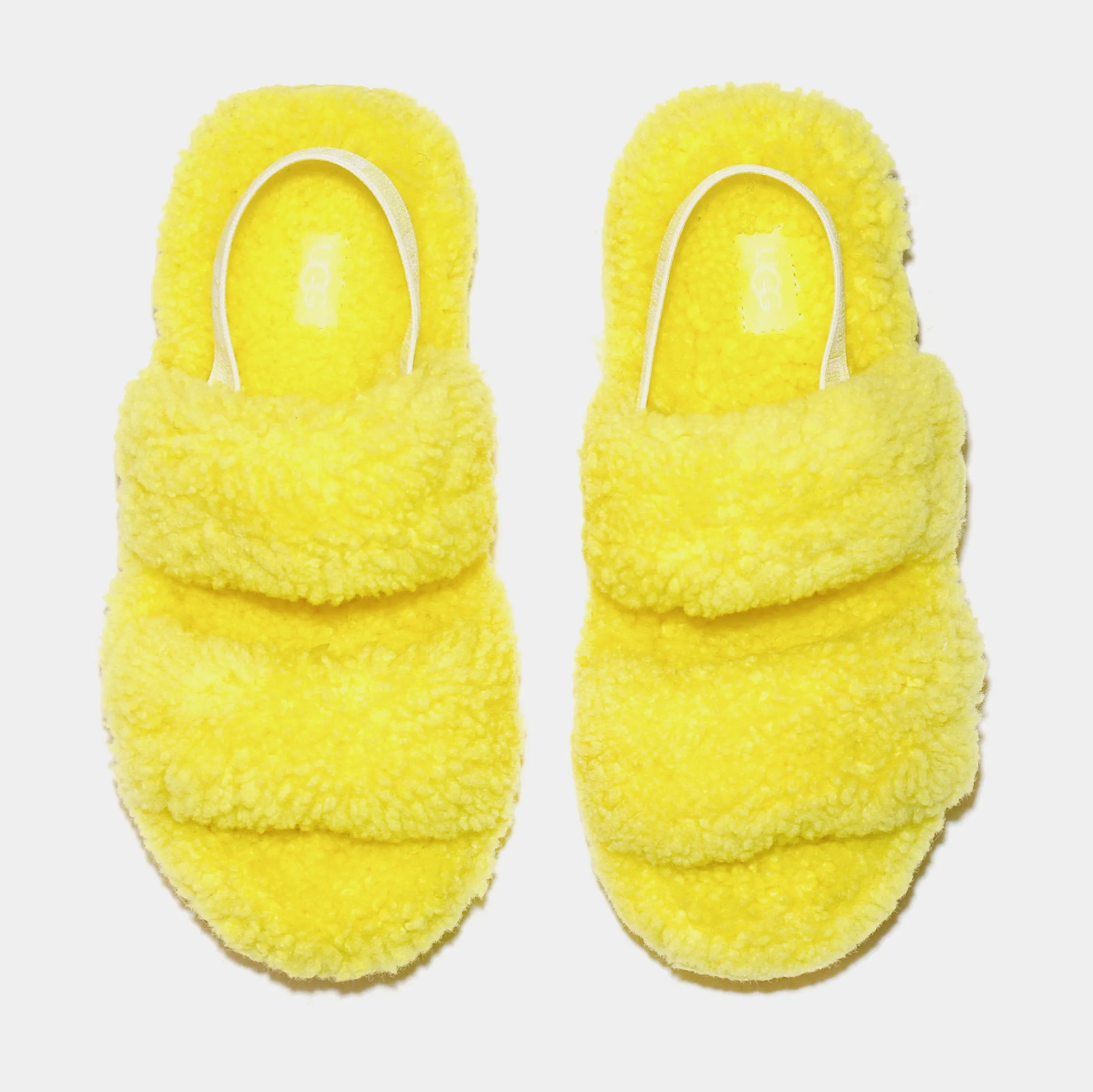 Oh Fluffita Slide Womens Sandals (Yellow)