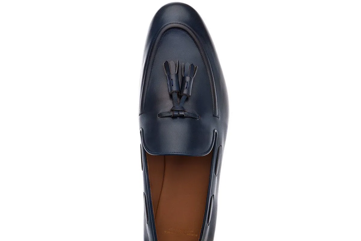 PHILIPPE NAPPA NAVY LOAFERS