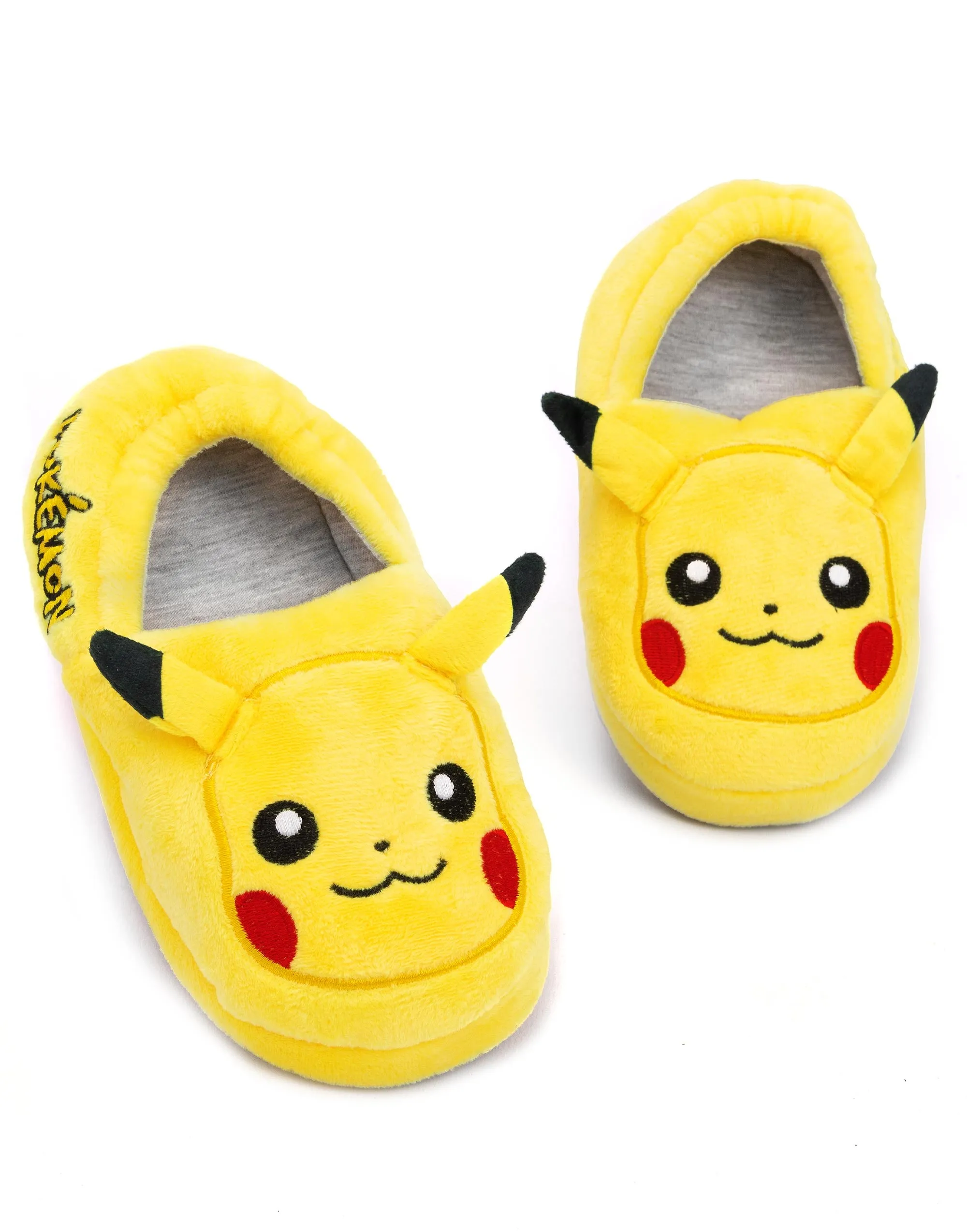 Pokemon Pikachu Slippers For Boys and Girls 3D Character Face - Yellow