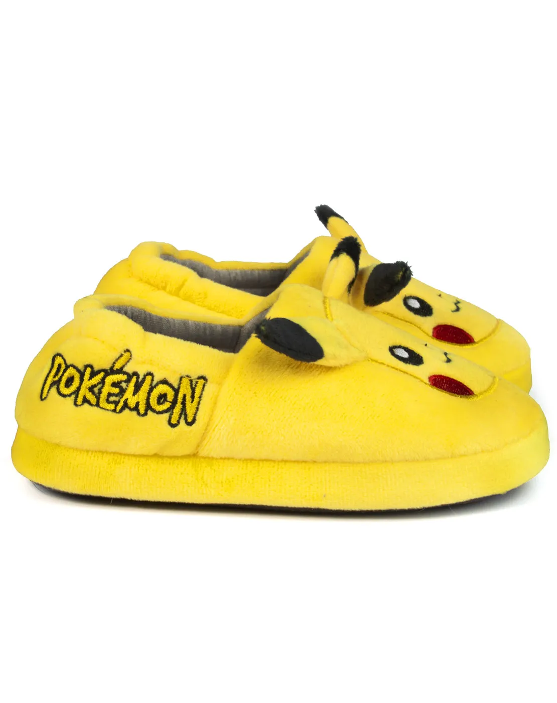 Pokemon Pikachu Slippers For Boys and Girls 3D Character Face - Yellow