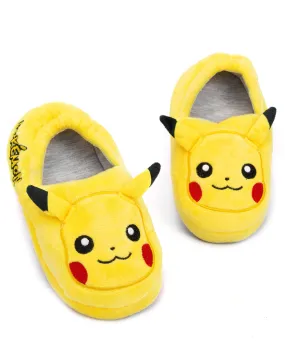 Pokemon Pikachu Slippers For Boys and Girls 3D Character Face - Yellow