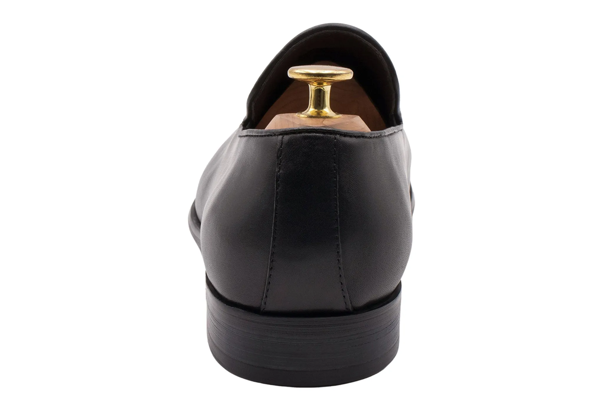 Polvorines Black Wholecut Tassel Loafer