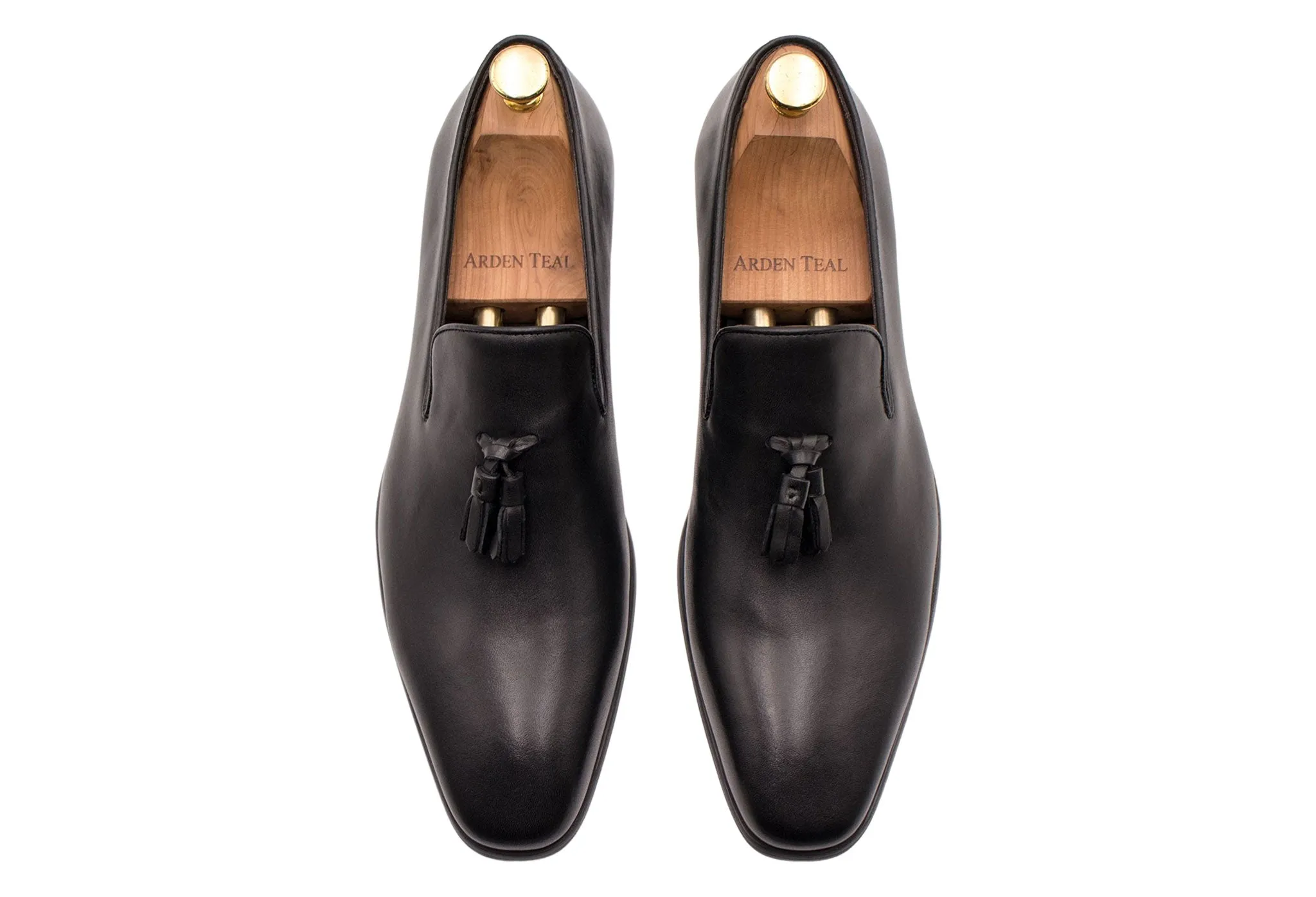 Polvorines Black Wholecut Tassel Loafer