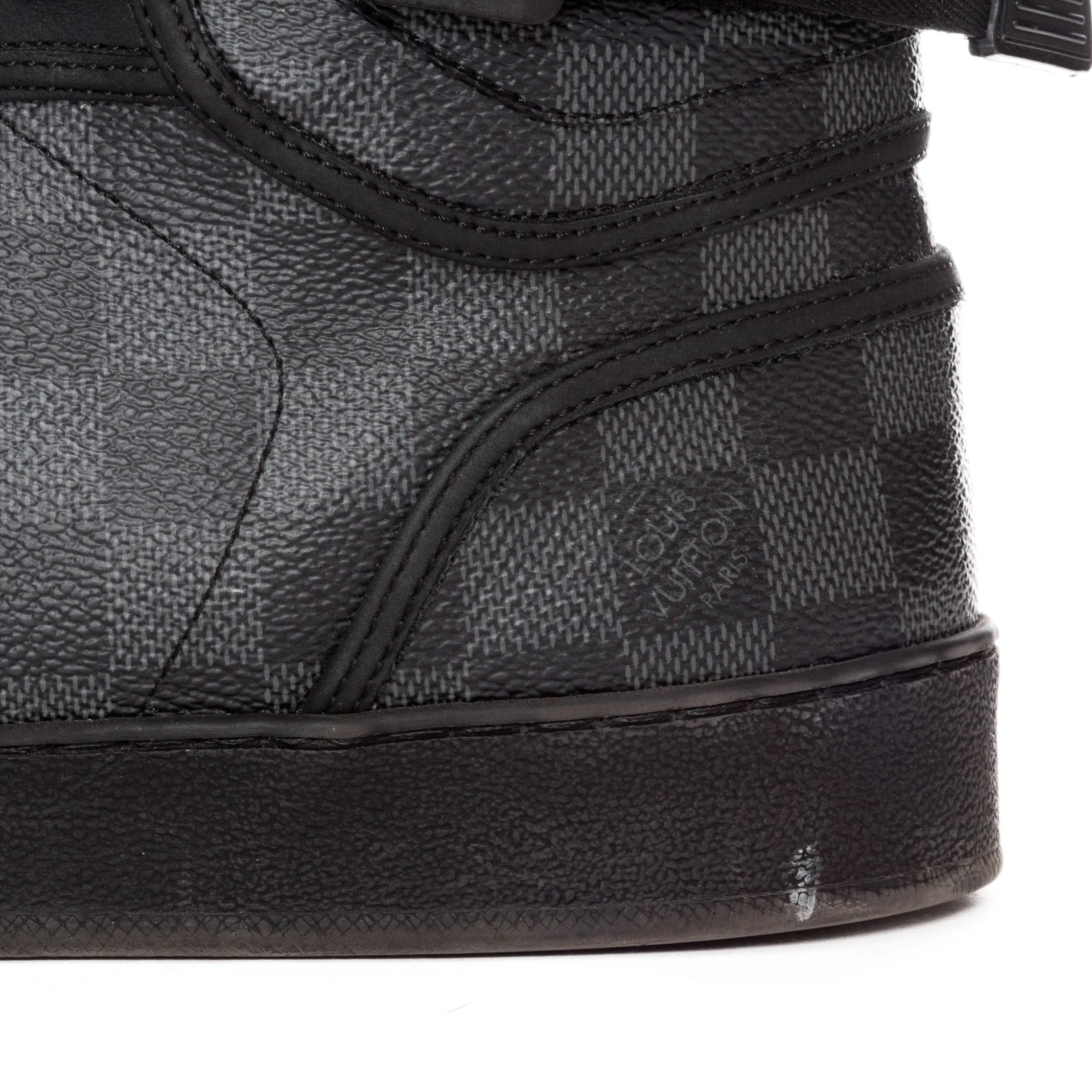 Rivoli Damier Graphite Black High-Top Sneakers Men's 9