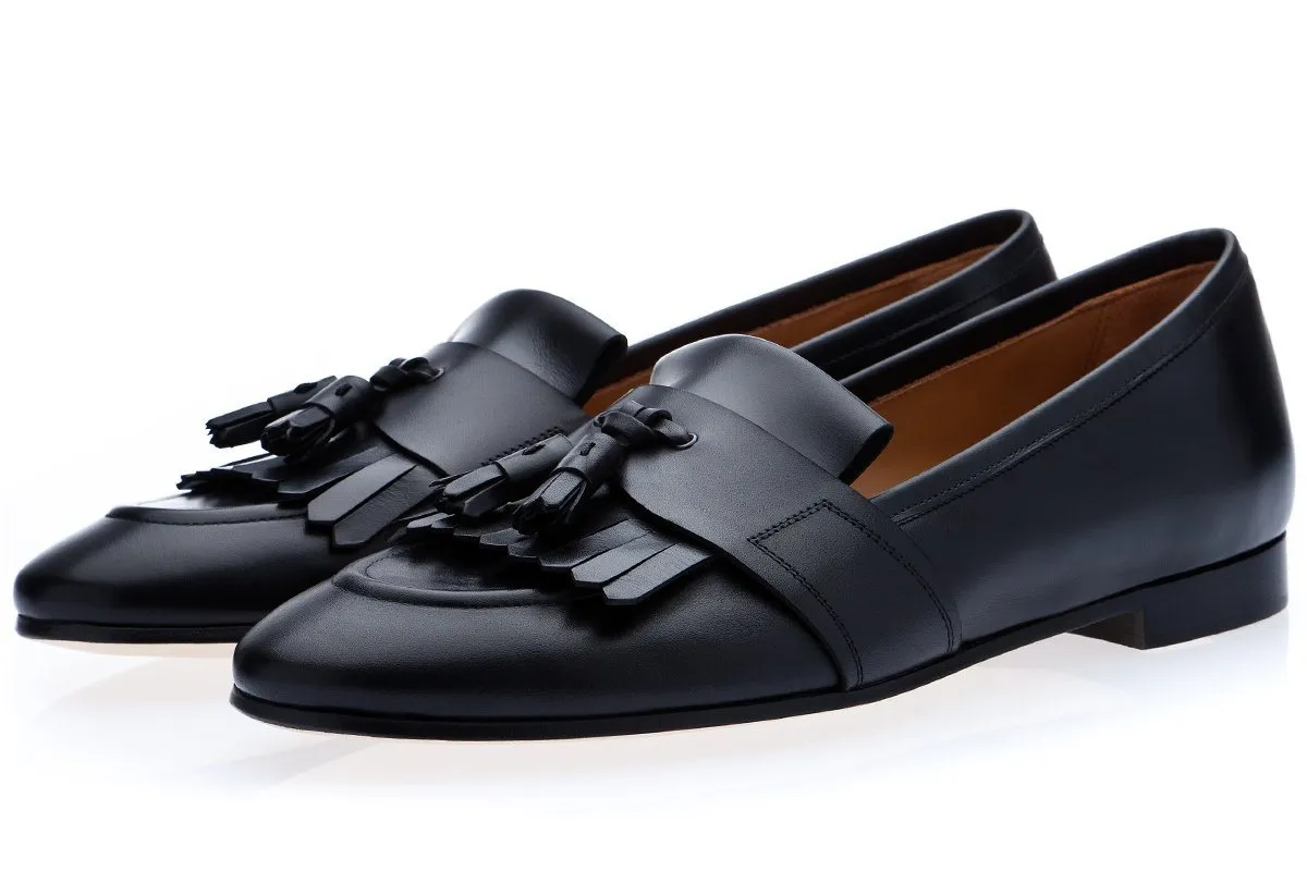 ROMEO TOLEDO BLACK LOAFERS