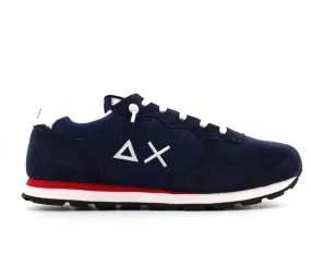 Scarpe Bambino SUN 68 Sneakers Boy's Tom Solid Nylon Navy Blue - Bianco