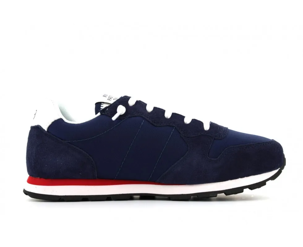 Scarpe Bambino SUN 68 Sneakers Boy's Tom Solid Nylon Navy Blue - Bianco