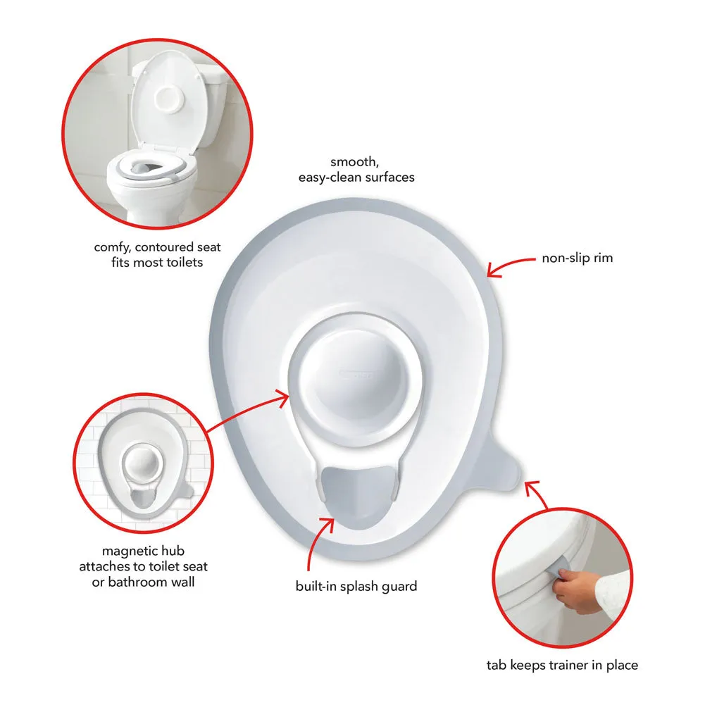 Skip Hop Easy-Store Toilet Trainer - White