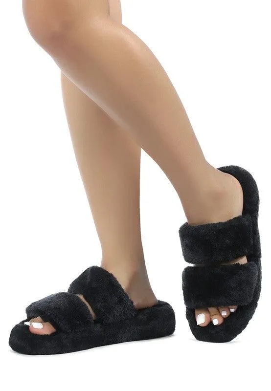 Smoothie Fur Slip-On Flats