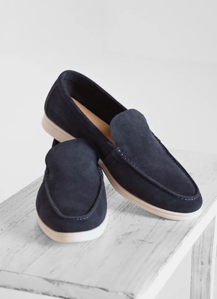 Suède Yacht Loafers - navy