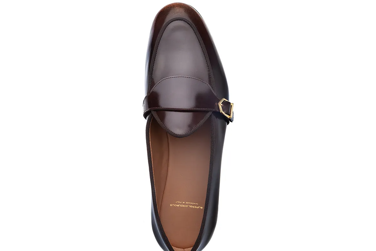 TANGERINE 15.1 BRUSHED COCOA BELGIAN LOAFERS