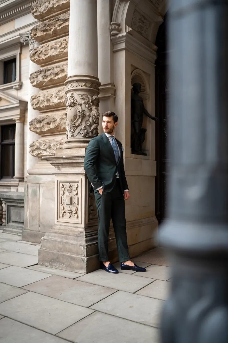 TANGERINE 15.1 BRUSHED NAVY BELGIAN LOAFERS