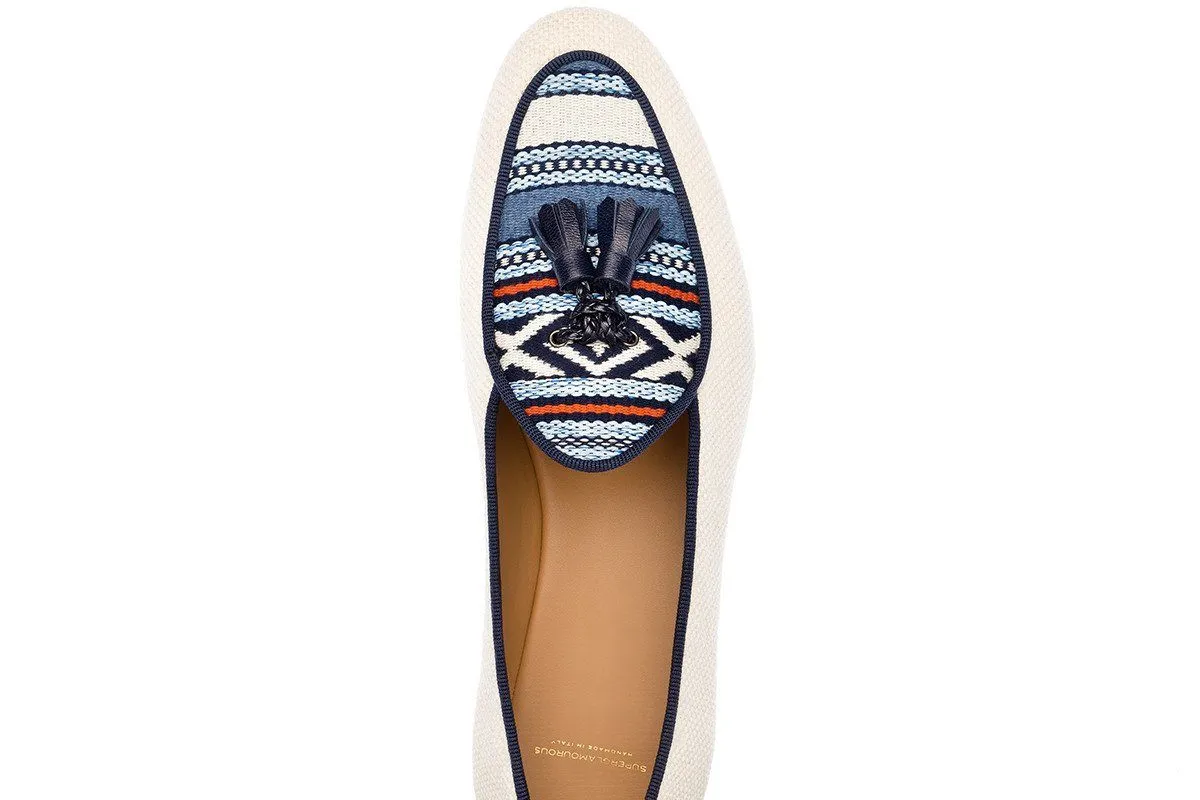 TANGERINE 2 MULTI NAVAHO BELGIAN LOAFERS