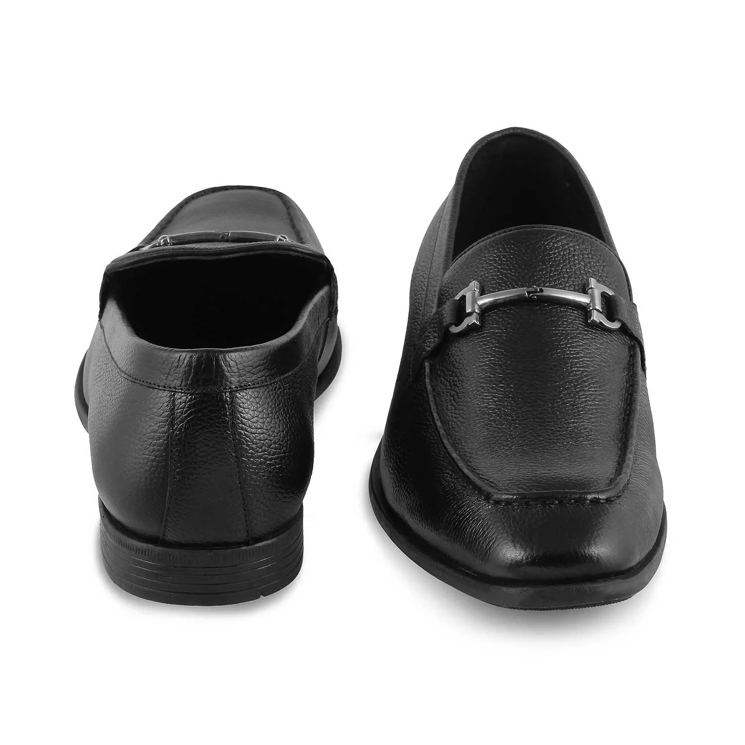 The Tumac Black Men's Leather Loafers Tresmode