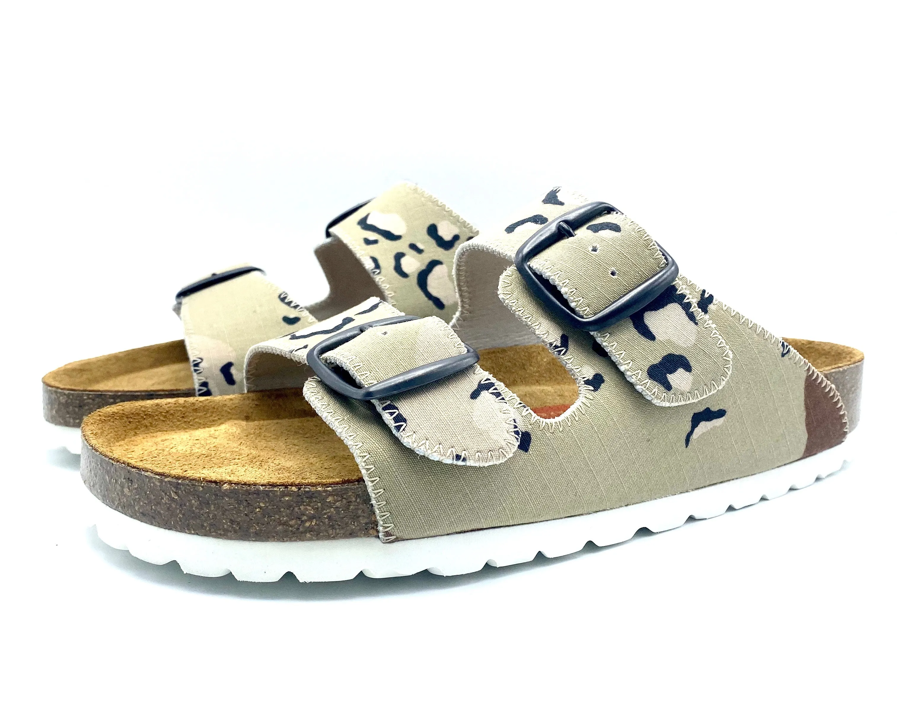 Thora 2-buckle Sandals | Chocolate Chip Camo