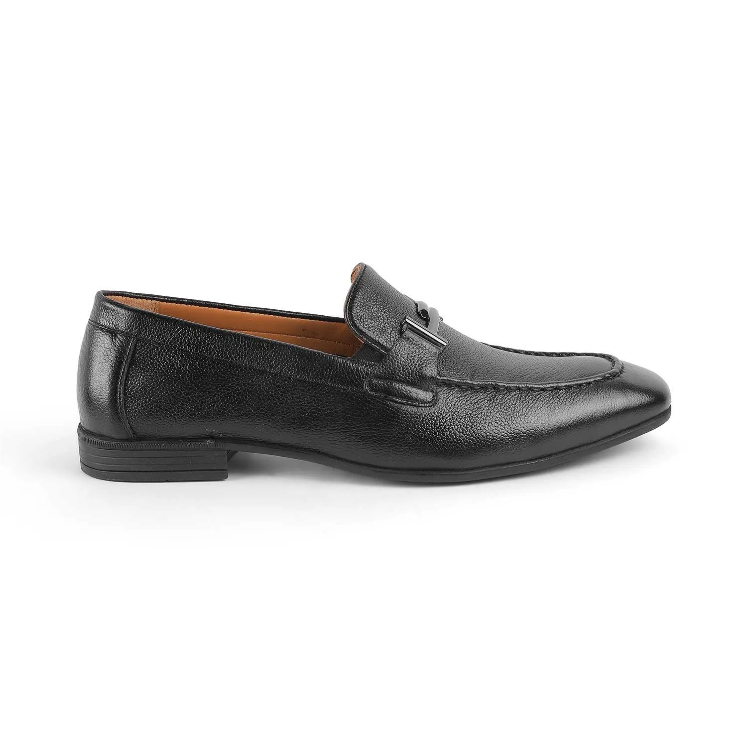 Tresmode Nelson Black Men's Leather Loafers