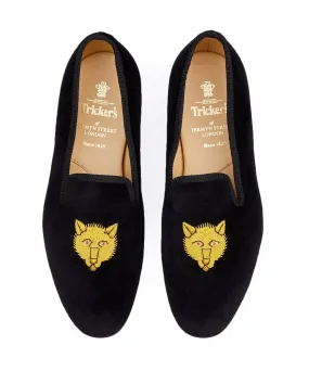 Tricker's Fox Churchill Velvet Slipper