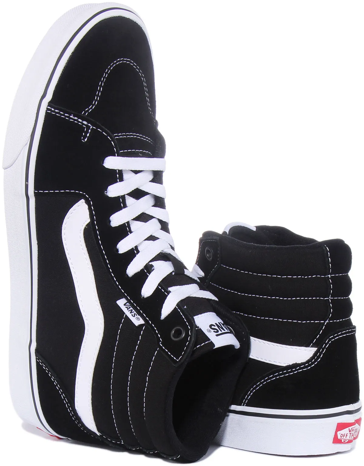 Vans Filmore Hi In Black White For Men