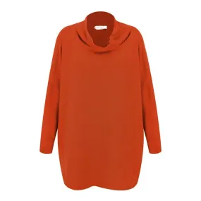 Vera Oversized Jumper in Burnt Orange