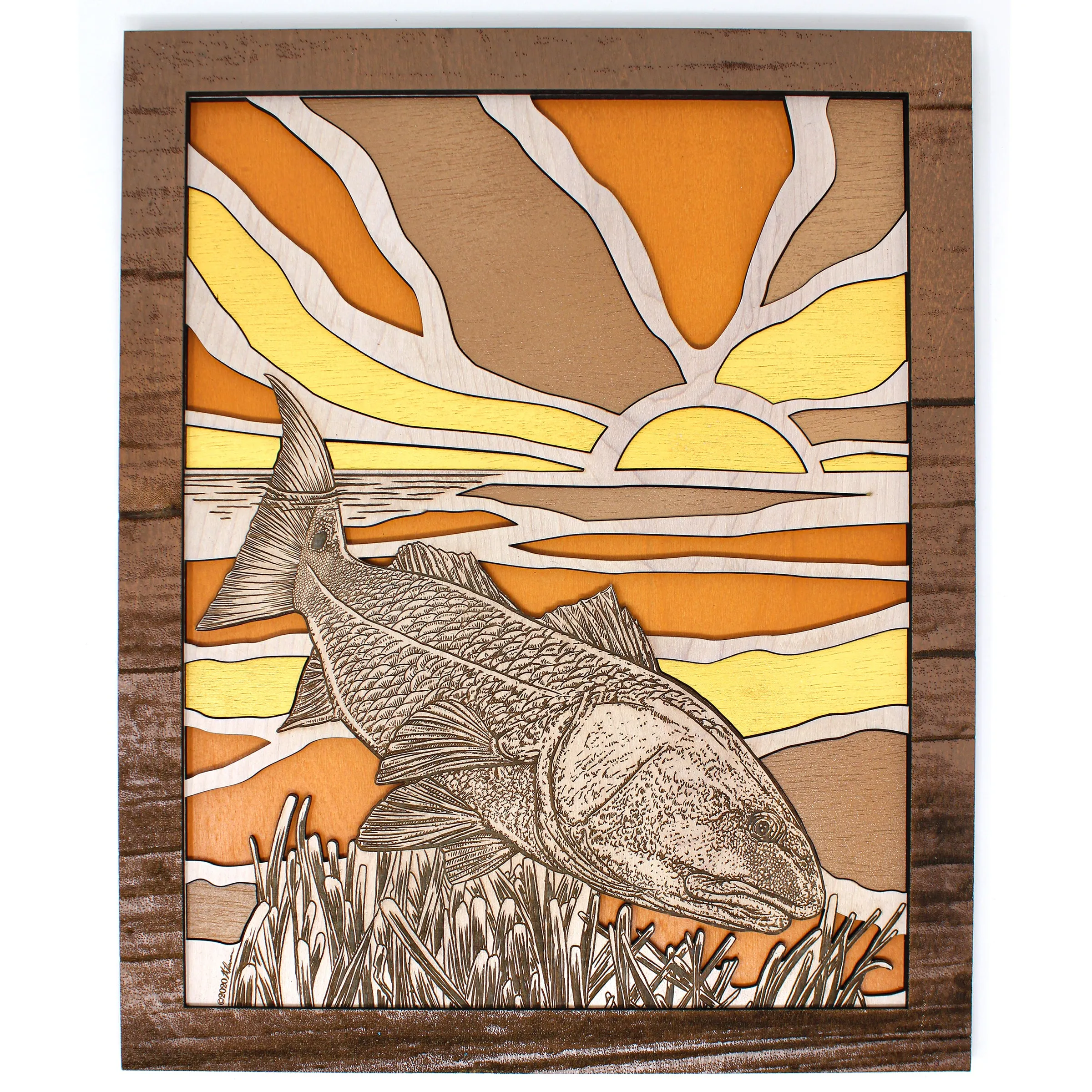 Wall Art - Redfish Action