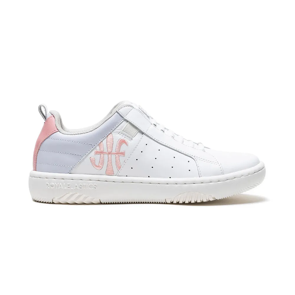 Women's Icon 2.0 White Pink Logo Leather Sneakers 96523-061