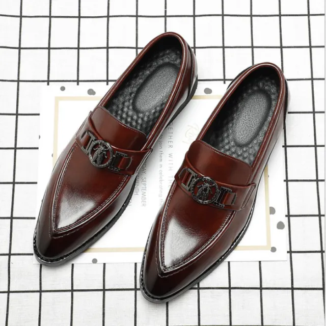 xiangtuibao  New Men's Business Suit Leather Shoes Men's Korean Style Pointed Toe British Summer Breathable Men's Casual Shoes  ZQ0355