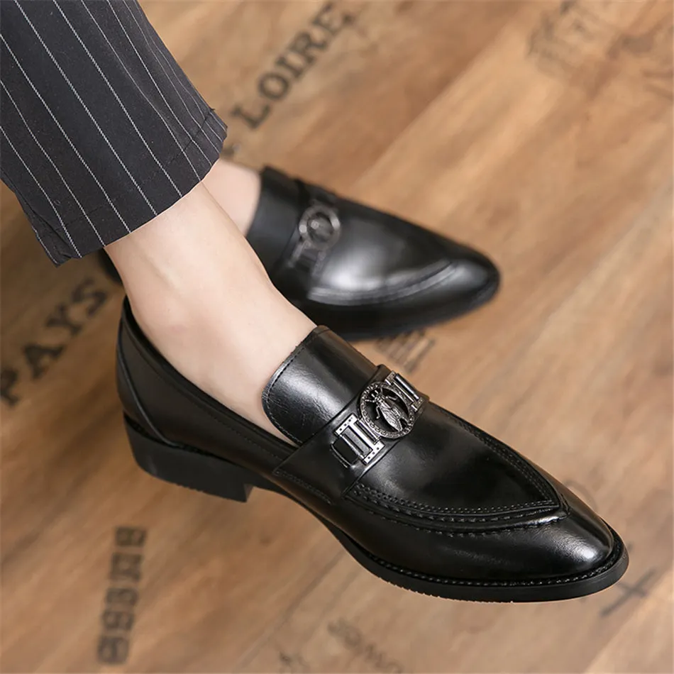 xiangtuibao  New Men's Business Suit Leather Shoes Men's Korean Style Pointed Toe British Summer Breathable Men's Casual Shoes  ZQ0355